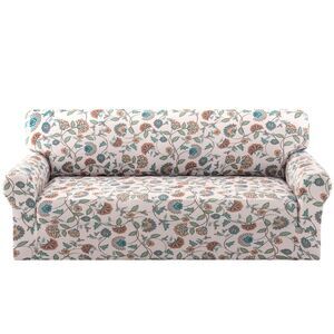 Beautiful Floral 3 Cushion Sofa Cover - Stretch Couch Slip Cover Protector